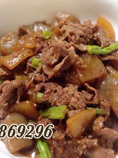 牛肉と大根とこんにゃくの甘辛炒め煮-レシピのメイン写真