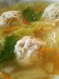 白菜の鶏団子スープ☆彡-レシピのメイン写真