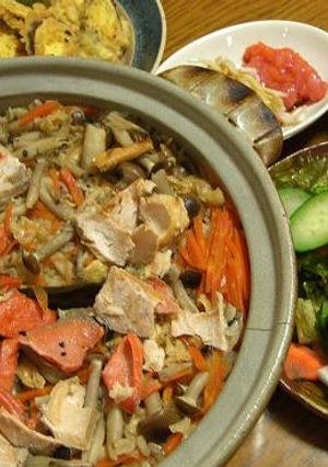 簡単で美味しい土鍋で鮭ご飯-レシピのメイン写真