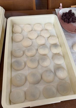 餅つき器で餅つき-レシピのメイン写真