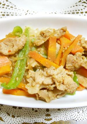 春雨と豚肉のゴマ風味炒め-レシピのメイン写真