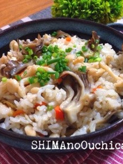 シラスとキノコの炊き込みご飯-レシピのメイン写真