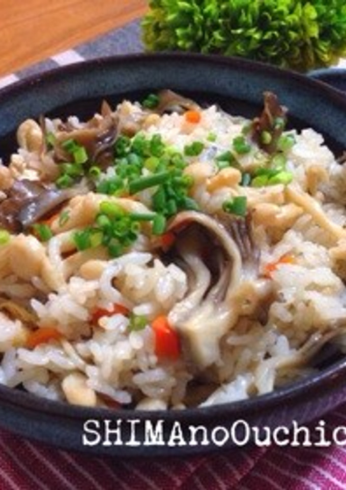 シラスとキノコの炊き込みご飯-レシピのメイン写真