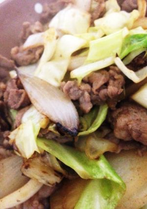 ラム肉の♪焼肉風炒め-レシピのメイン写真