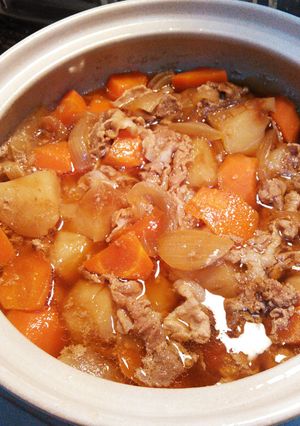 完全放置！土鍋でしみしみ肉じゃが♪-レシピのメイン写真