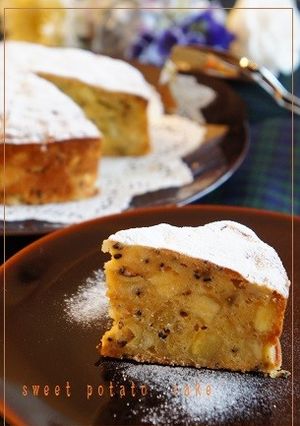 キャラメル風味のお芋ザクザク☆米粉ケーキ-レシピのメイン写真
