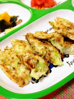 離乳食完了期☆ふわふわお好み焼き♡-レシピのメイン写真
