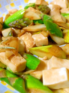 アスパラと豆腐のバター醤油-レシピのメイン写真