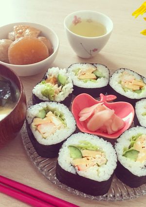 簡単♡お家でサラダ巻き-レシピのメイン写真