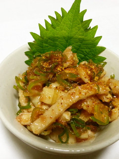 鶏皮めんたいゴマ油!-レシピのメイン写真