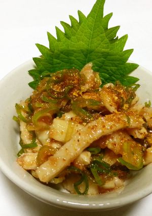 鶏皮めんたいゴマ油！-レシピのメイン写真