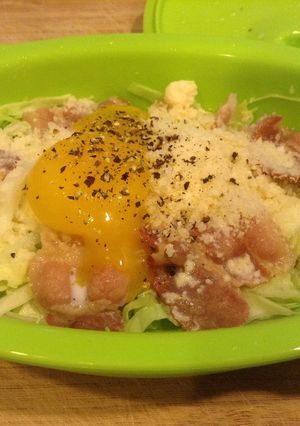 ズボラなキャベツ☆カルボナーラ風-レシピのメイン写真
