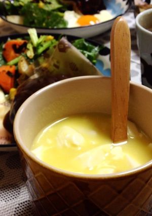 *豆腐入りコーンポタージュ*-レシピのメイン写真