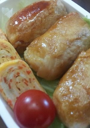 お弁当に♬簡単！肉巻きおにぎり-レシピのメイン写真