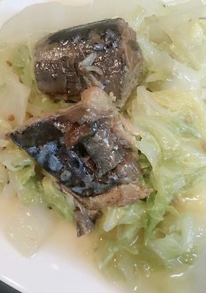 旨♪簡単♪ヘルシーな白菜のサバ缶煮-レシピのメイン写真
