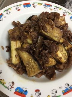 牛肉と茄子の甘辛炒め-レシピのメイン写真