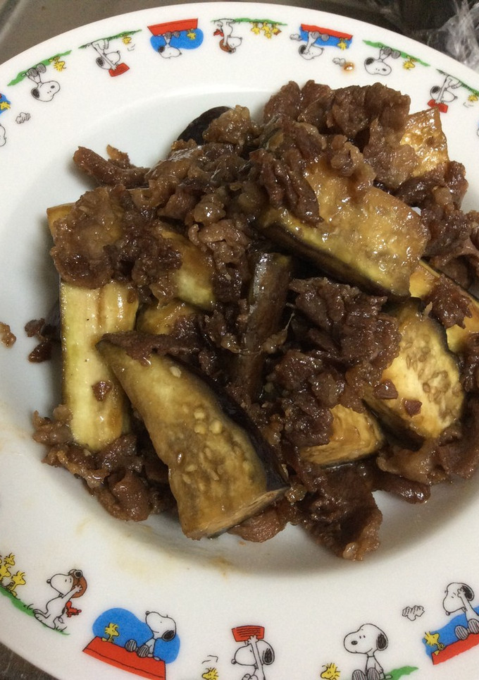 牛肉と茄子の甘辛炒め-レシピのメイン写真