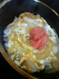 うま~♪明太のせ玉子丼(*^ε^*)-レシピのメイン写真