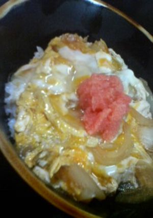 うま～♪明太のせ玉子丼(＊＾ε＾＊)-レシピのメイン写真