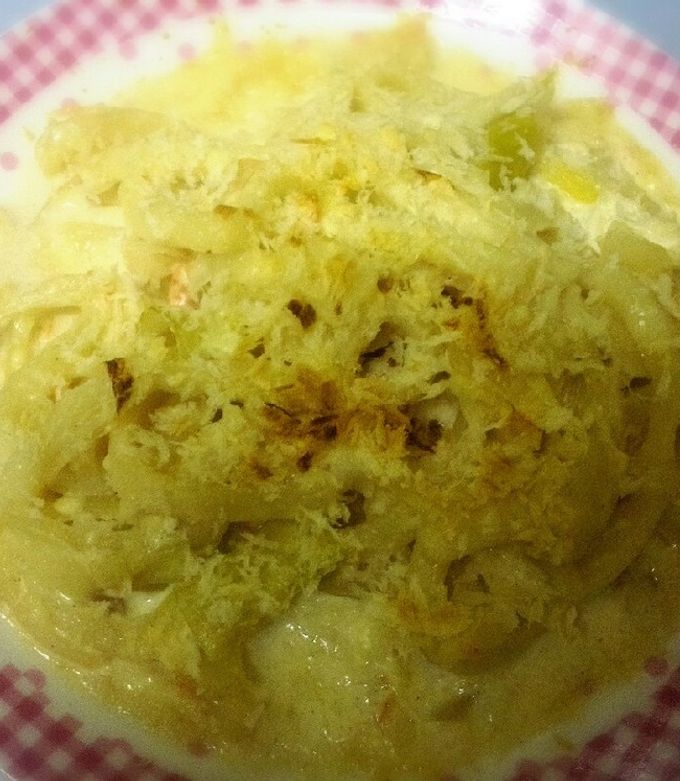 チーズグラタン風焼うどん☆うどんリメイク-レシピのメイン写真