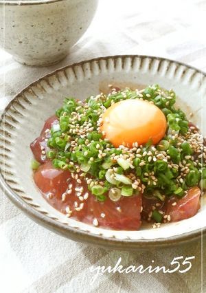 ◇ブリのユッケ風◇-レシピのメイン写真