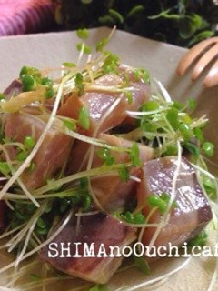 ポン酢で簡単!もう一品!ブリのポキ-レシピのメイン写真