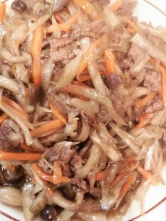牛肉とごぼうの炒めもの-レシピのメイン写真