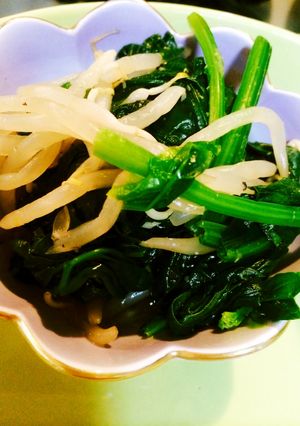 ほうれん草ともやしのお浸し風胡麻和え-レシピのメイン写真