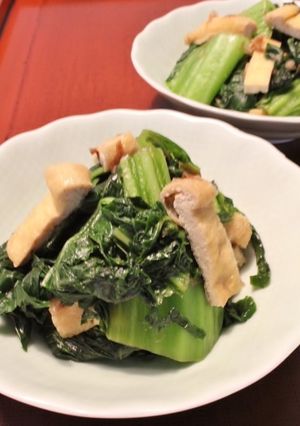 パパッと簡単！高菜と油揚げの炒め煮-レシピのメイン写真