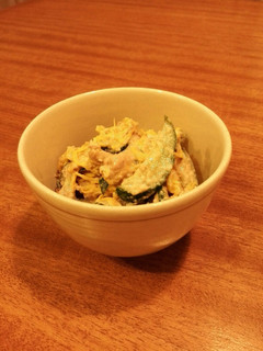 祖母の味*菊ときゅうりのくるみ和え*-レシピのメイン写真