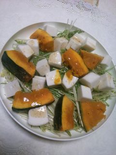 水菜はんぺんかぼちゃサラダ-レシピのメイン写真