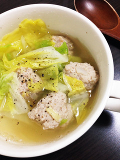 白菜・肉だんご スープ煮-レシピのメイン写真