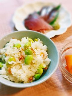 枝豆と桜海老の簡単混ぜ御飯-レシピのメイン写真
