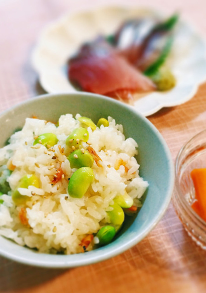 枝豆と桜海老の簡単混ぜ御飯-レシピのメイン写真