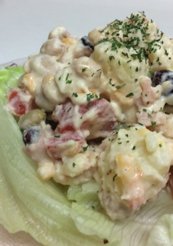 4種類の豆ポテトサラダ-レシピのメイン写真