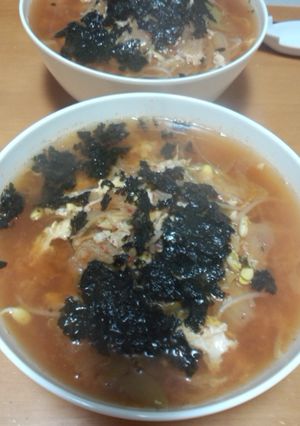 韓国ラーメン(キムチ)-レシピのメイン写真