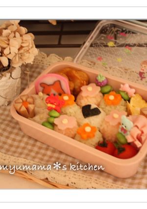 お花いっぱいのお弁当-レシピのメイン写真