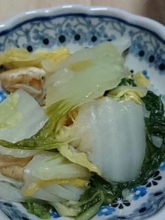 白菜と油揚げの水無し煮物-レシピのメイン写真