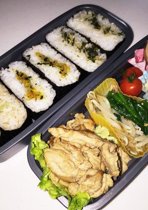 人気超時短!一本で三色おにぎらず高菜鮭☆-レシピのメイン写真