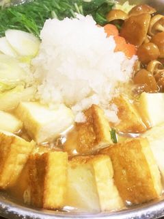 寄せ鍋のスープde簡単♪みぞれ鍋☆雪見鍋-レシピのメイン写真