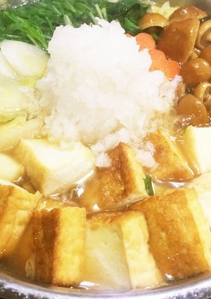 寄せ鍋のスープde簡単♪みぞれ鍋☆雪見鍋-レシピのメイン写真
