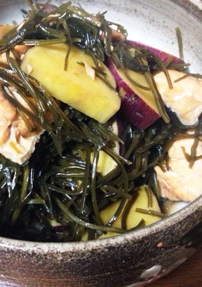 秋満喫☆秋鮭とさつまいもの昆布煮-レシピのメイン写真
