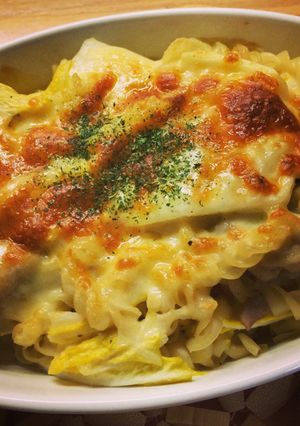 簡単ヘルシー白菜とツナのペンネグラタン-レシピのメイン写真
