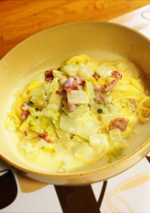 クリームスープスパゲティ-レシピのメイン写真
