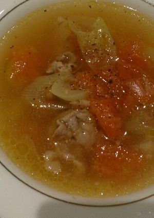 中華風☆豚バラとトマトのスープ-レシピのメイン写真