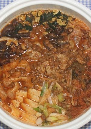 韓国料理☆乾燥納豆でチョングッチャン鍋-レシピのメイン写真