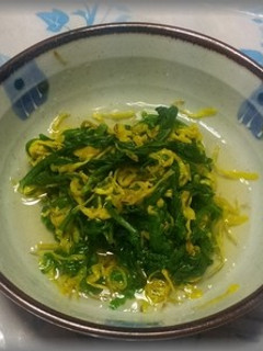 食用菊と春菊のすし酢(甘酢)和え-レシピのメイン写真