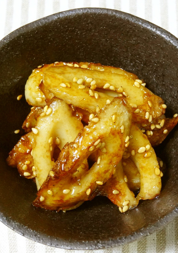 お弁当にも☆ちくわの甘辛ごま炒め-レシピのメイン写真