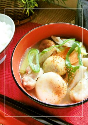 根菜たっぷり♡わが家の米粉すいとん汁-レシピのメイン写真