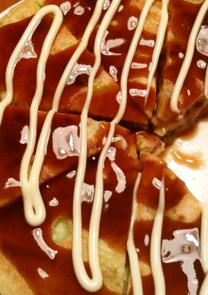 小麦粉なし♥︎低カロ、ヘルシーお好み焼き-レシピのメイン写真